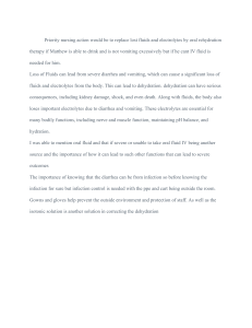 Nursing Notes: Fluid & Electrolyte Replacement