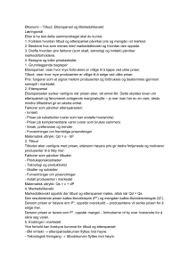 Økonomi: Tilbud, Efterspørgsel & Markedslikevekt – Studieguide