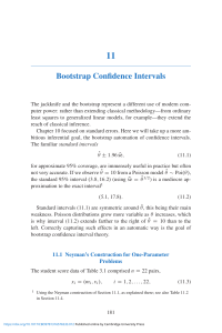 Bootstrap Confidence Intervals: Neyman & Percentile Methods