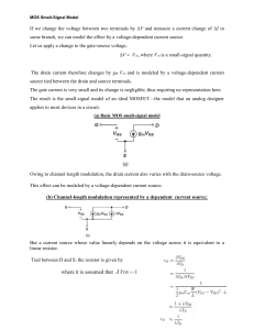 MOS Small-Signal Model: MOSFET Analysis