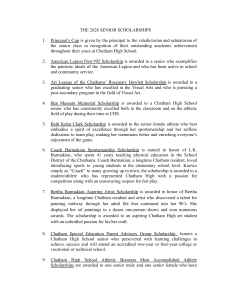 2026 Chatham High School Senior Scholarships & Financial Aid Guide