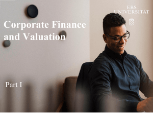 Corporate Finance & Valuation: Investment Decisions, Cost of Capital, CAPM