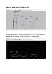 Clock Feed Through & Charge Sharing in Circuit Design: Issues & Solutions