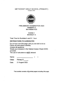Euclid Math Competition 2023 Euclid Contest Mathematics Problems