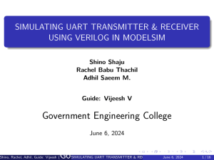 UART tx presentation slide final