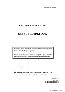 CNC Turning Center Safety Guidebook