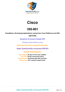 Cisco 350-901 DEVCOR Exam Questions & Answers Sample