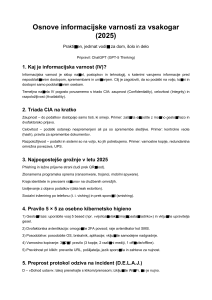 Osnove informacijske varnosti za vsakogar