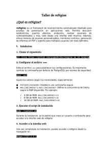 Taller de reNgine: Gu&iacute;a de Instalaci&oacute;n y Uso