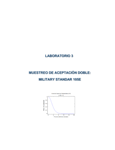 Informe de Laboratorio de Muestreo de Aceptaci&oacute;n Doble: MIL-STD-105E