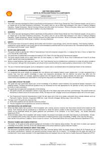 Shell Ship Pre-Cargo Matrix: White Oil Products & Components Guide