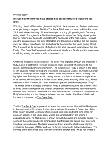 The Book Thief Film Analysis: Exploring Key Ideas in Percival's Movie