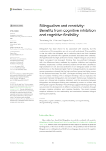 Bilingualism & Creativity: Cognitive Benefits Research