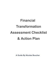 Financial Transformation Assessment Checklist & Action Plan Guide