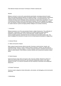 Malware Analysis & Evasion Techniques in Cybersecurity