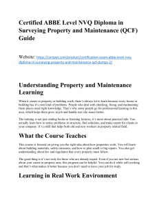 ABBE Level NVQ Diploma in Surveying Guide