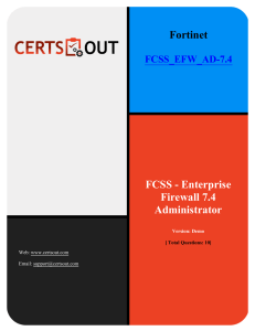 Fortinet FCSS_EFW_AD-7.4 Exam Questions