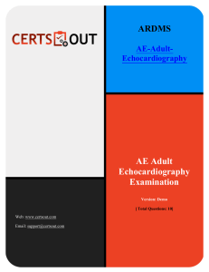 ARDMS AE Adult Echocardiography Exam Questions