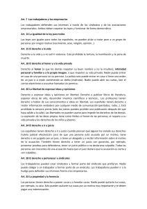 Derechos y Libertades Fundamentales: Una Visi&oacute;n General Constitucional