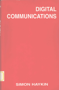 Digital Communications Textbook by Simon Haykin