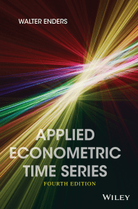 Applied Econometric Time Series - Walter Enders (Fourth Edition)