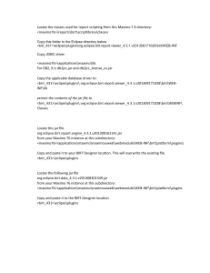 Maximo 7.6 BIRT Report Scripting Configuration Guide
