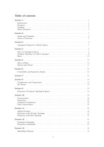 Topology and Geometry Lecture Notes: Metric Spaces, Manifolds