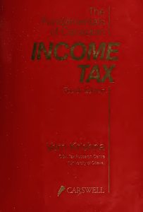 Canadian Income Tax Fundamentals, 4th Edition