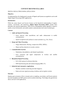 DSP Applications: Signals & Systems in the Real World
