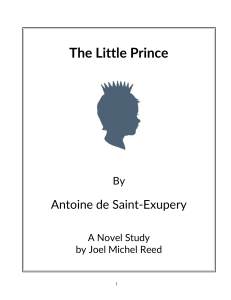 The Little Prince Novel Study Guide | Chapters 1-4 Activities