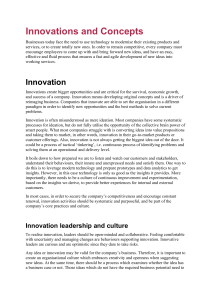 Innovation & Concept Development Guide for Businesses