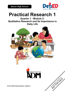 Qualitative Research SHS Module 1