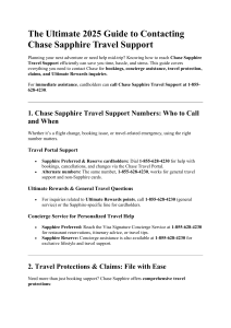 Chase Sapphire Travel Support: Ultimate 2025 Contact Guide