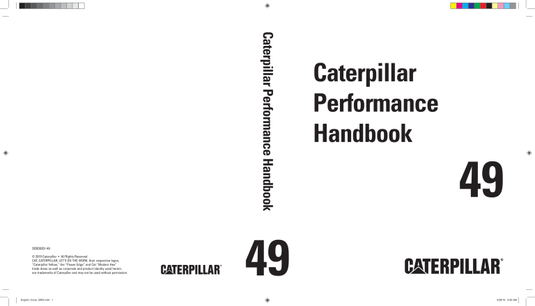 Caterpillar Performance Handbook 2019: Machine Specs & Costs