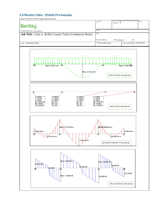 STAAD.Pro Analysis: Roller Coaster Track Design