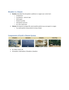 Weather vs. Climate: Earth's Climate System Components Explained