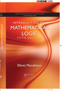 Introduction to Mathematical Logic, Fifth Edition by Elliott Mendelson