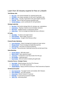 Learn from 30 LinkedIn Industry Experts: Tech, Strategy, AI, Sales