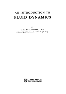 Introduction to Fluid Dynamics Textbook
