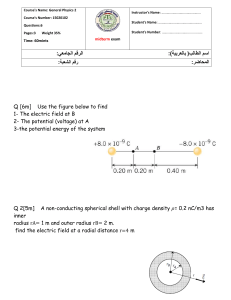 General Physics 2 Midterm Exam: Electromagnetism Problems