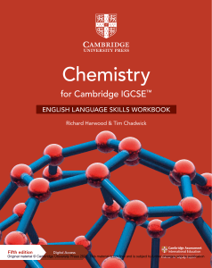 Chemistry IGCSE English Language Skills Workbook