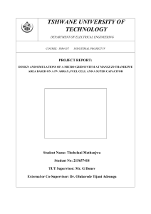 Micro-Grid System Design: PV, Fuel Cell, Supercapacitor Simulation
