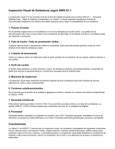 Inspeccion Visual Soldaduras AWS D1.1