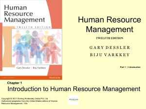 Human Resource Management: An Introduction