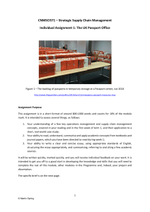 UK Passport Office Case Study: Supply Chain Analysis