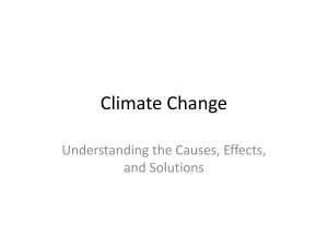 Climate Change: Causes, Effects & Solutions Presentation