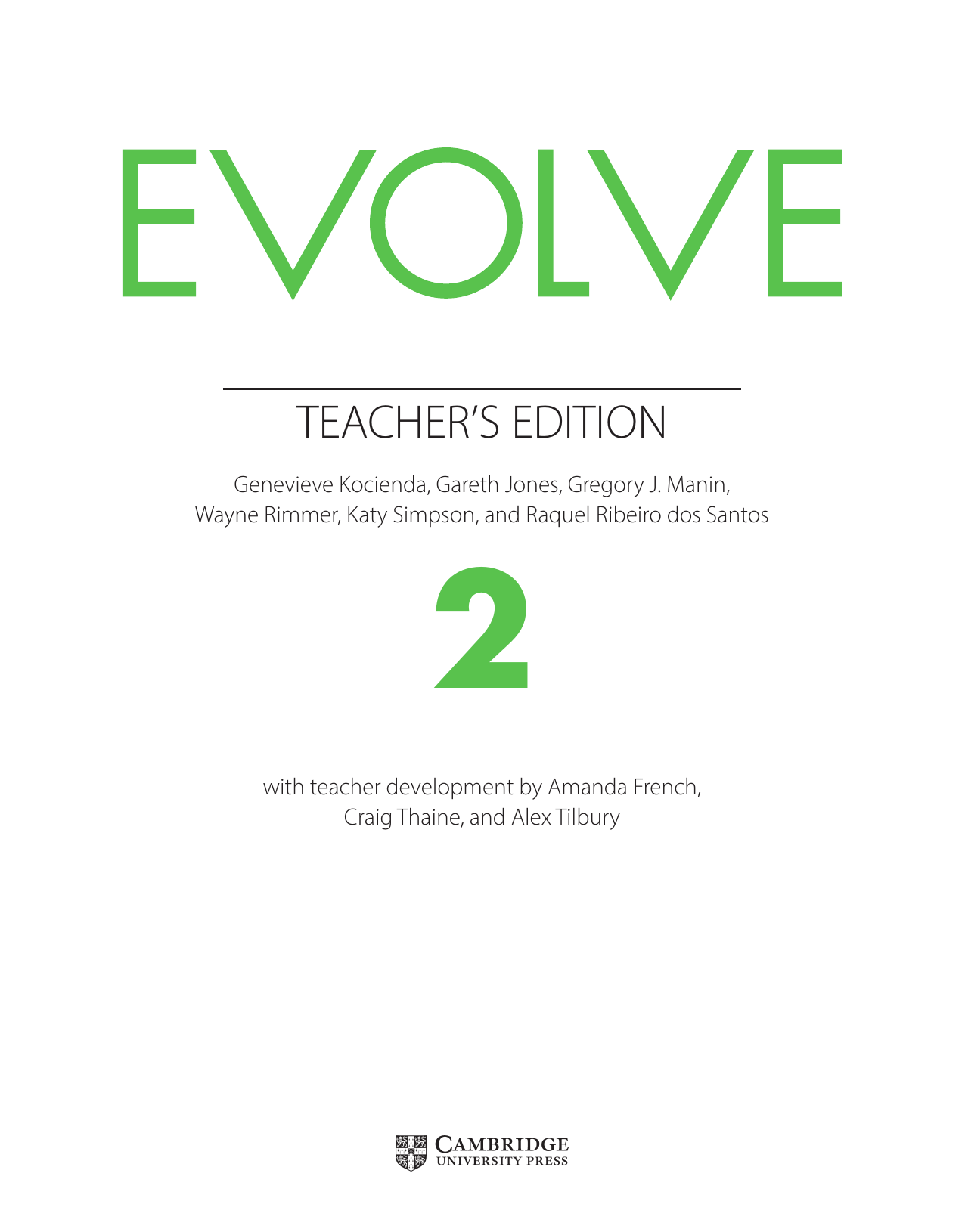 EVOLVE 2 Teacher's Edition: English Language Teaching Guide