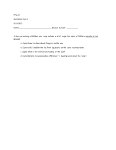 Physics Quiz: Forces on an Inclined Plane