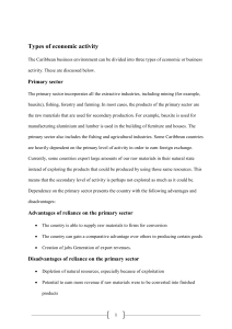 Caribbean Economic Activity: Sectors, Business Structures & Advantages