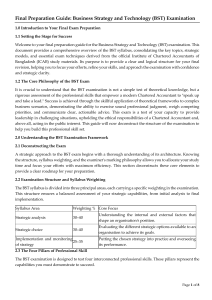 BST Exam Prep: Business Strategy & Technology Guide